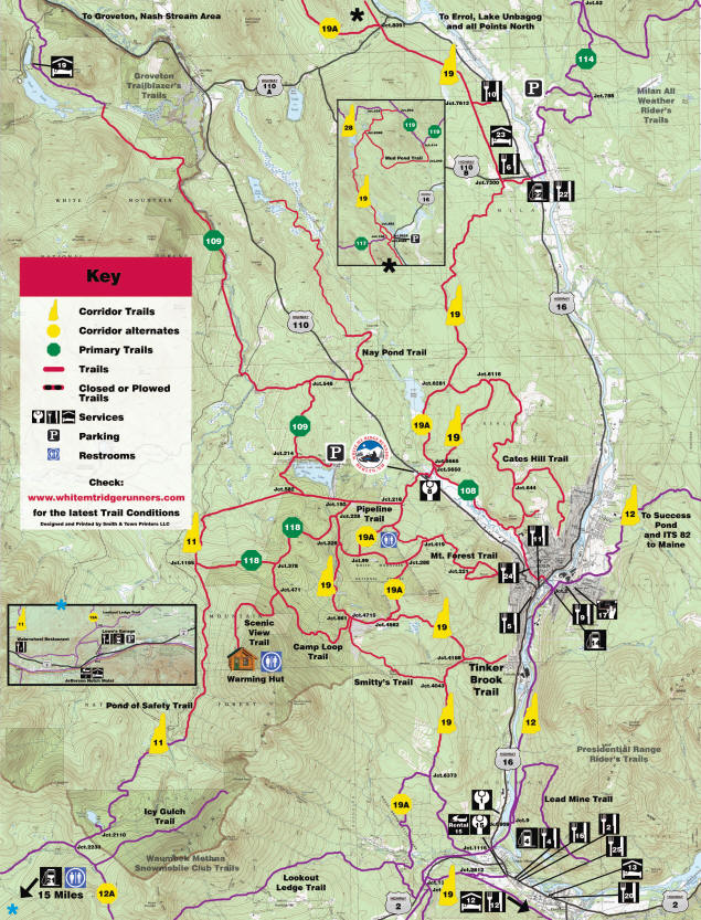Trail Maps - White Mt. Ridge Runners